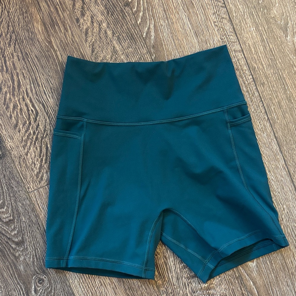 Stylish Teal Bike Shorts for Women